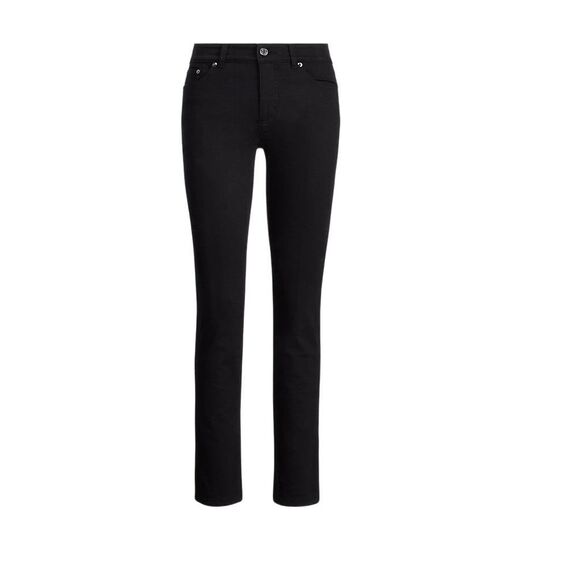 Lauren Jeans Co. Ralph Lauren size 4 black brushed denim. - Picture 1 of 7